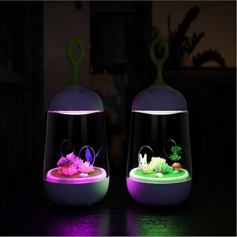 Lisslune | Novelty USB Charging LED Colorful Micro-landscape Plant Light