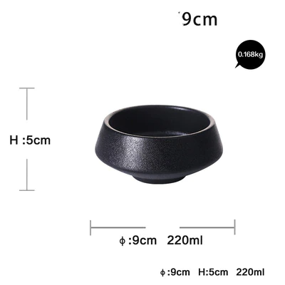 Lisslune | Elegant Matte Black Snack Bowl