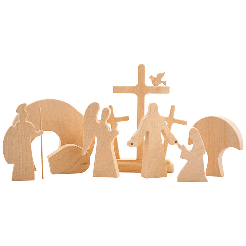 Lisslune | Easter Scene Wood Decoration