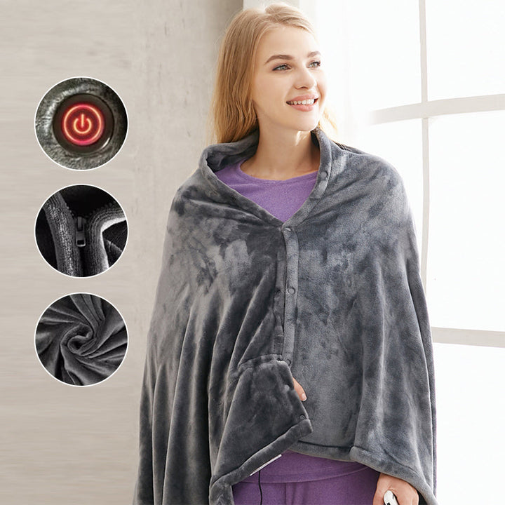 Lisslune | USB Heating Warm Shoulders - Electric Heating Plush Blanket