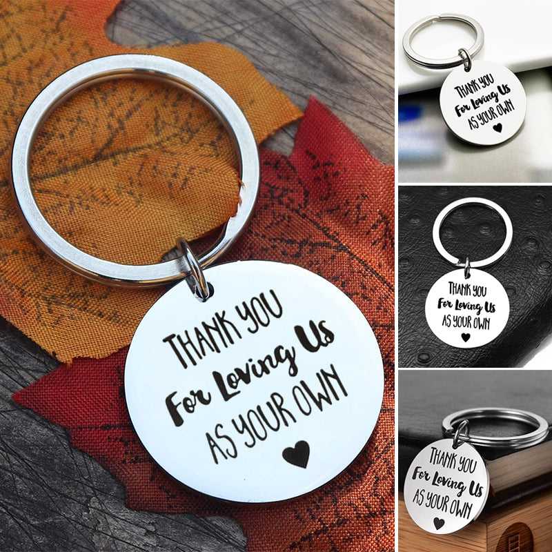 Lisslune | Thank you for loving us Stainless Steel Keychain