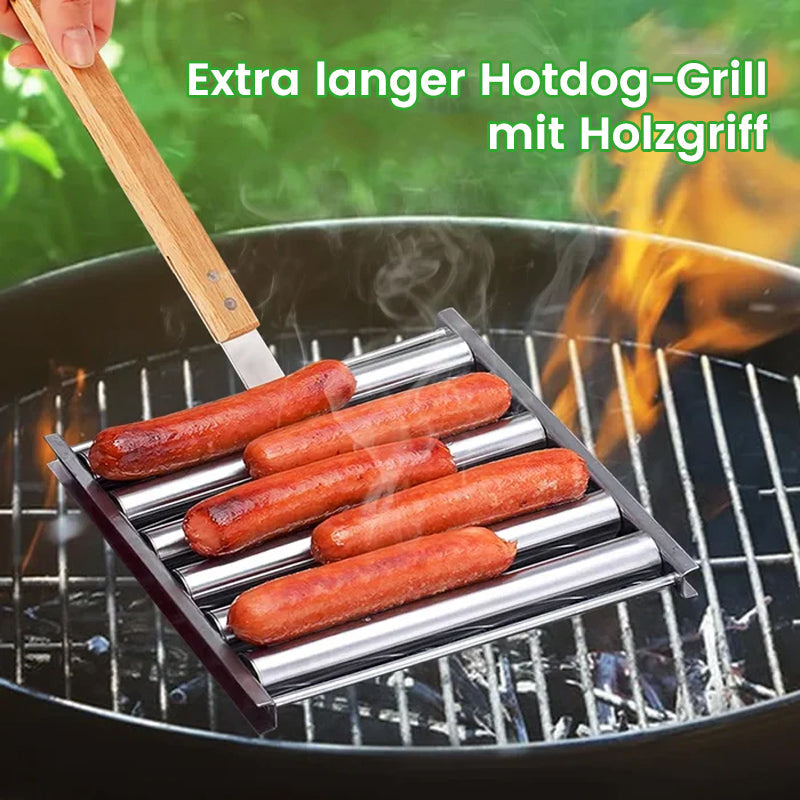 Lisslune | Hotdog Roller Sausage Bun Stand made of Stainless Steel