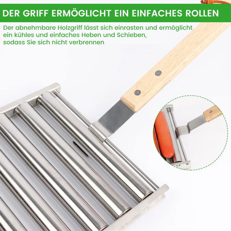 Lisslune | Hotdog Roller Sausage Bun Stand made of Stainless Steel