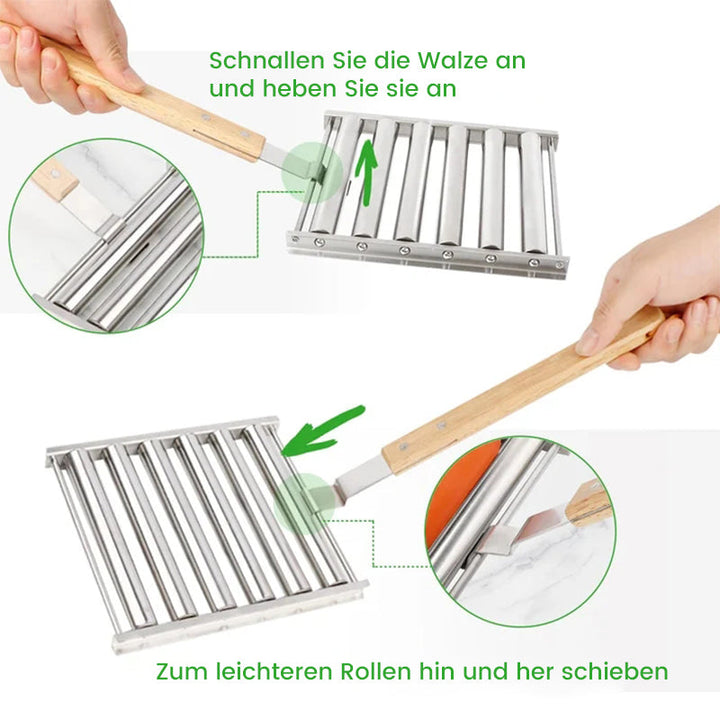Lisslune | Hotdog Roller Sausage Bun Stand made of Stainless Steel