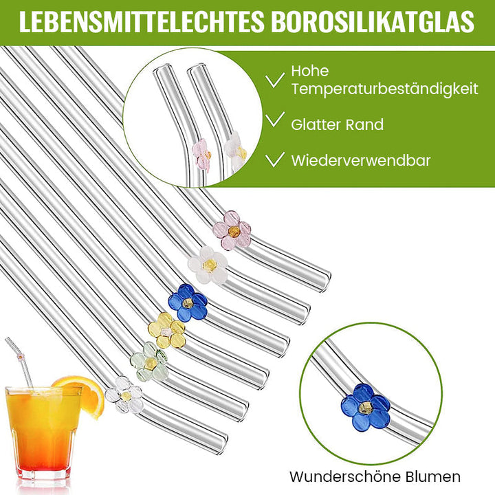 Lisslune | Straws made of colored glass
