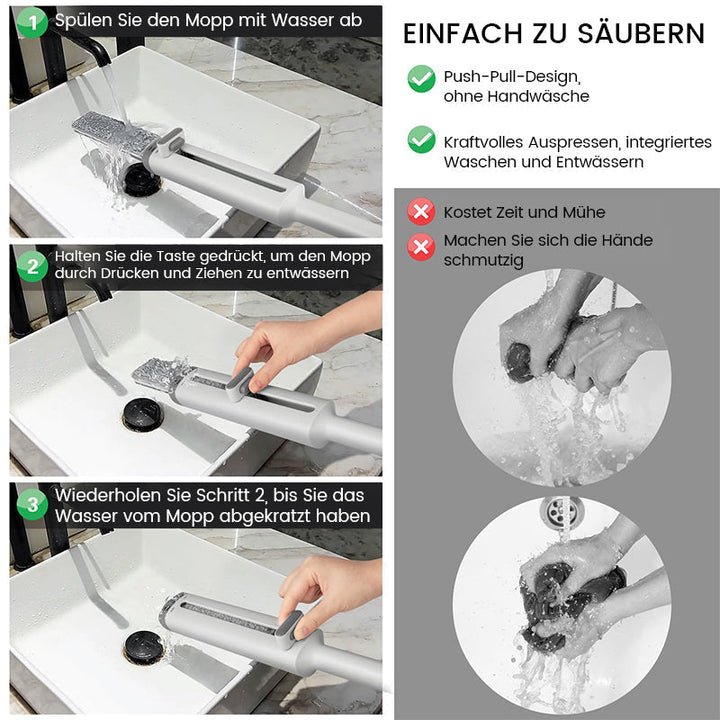 Lisslune | Portable self-pressing mini mop