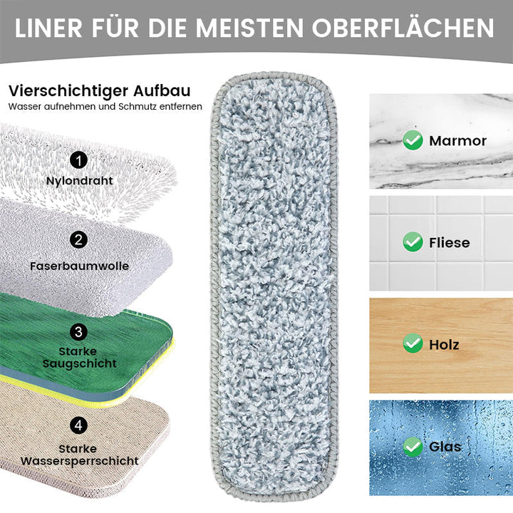 Lisslune | Portable self-pressing mini mop