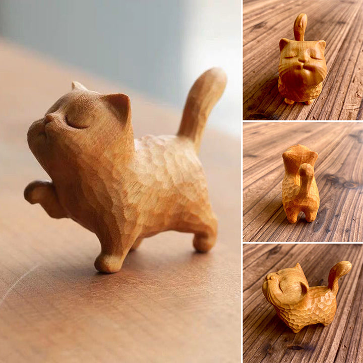 Lisslune | Small cute wooden cat