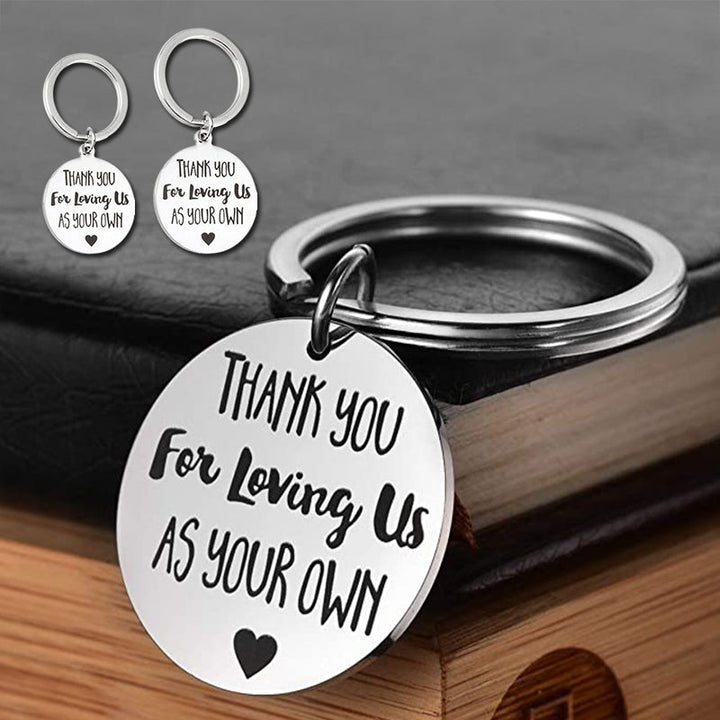 Lisslune | Thank you for loving us Stainless Steel Keychain