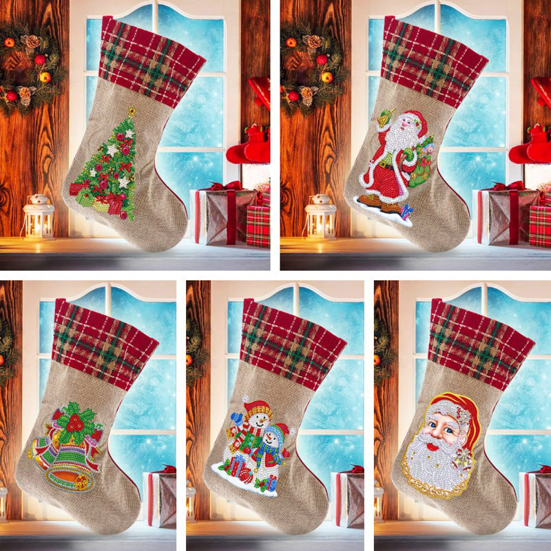 Lisslune | Diamond painting Christmas rhinestone embroidery mosaic gift bag