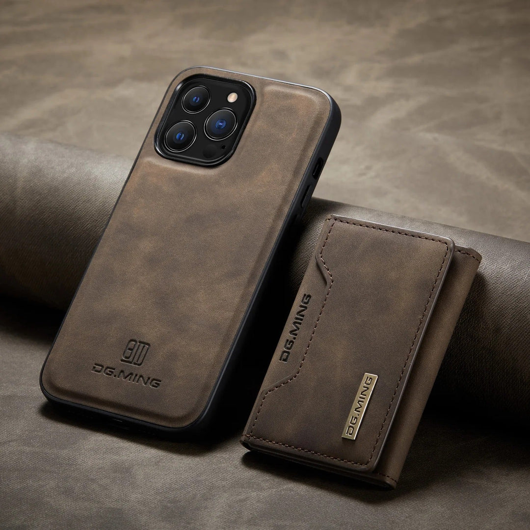Lisslune | 2 in 1 detachable leather wallet case for iPhone