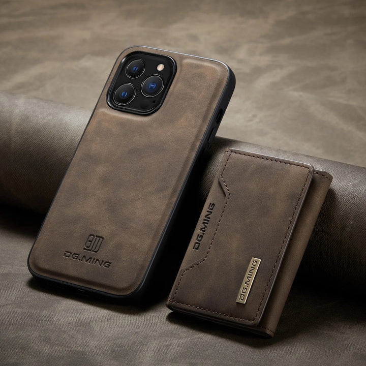 Lisslune | 2 in 1 detachable leather wallet case for iPhone