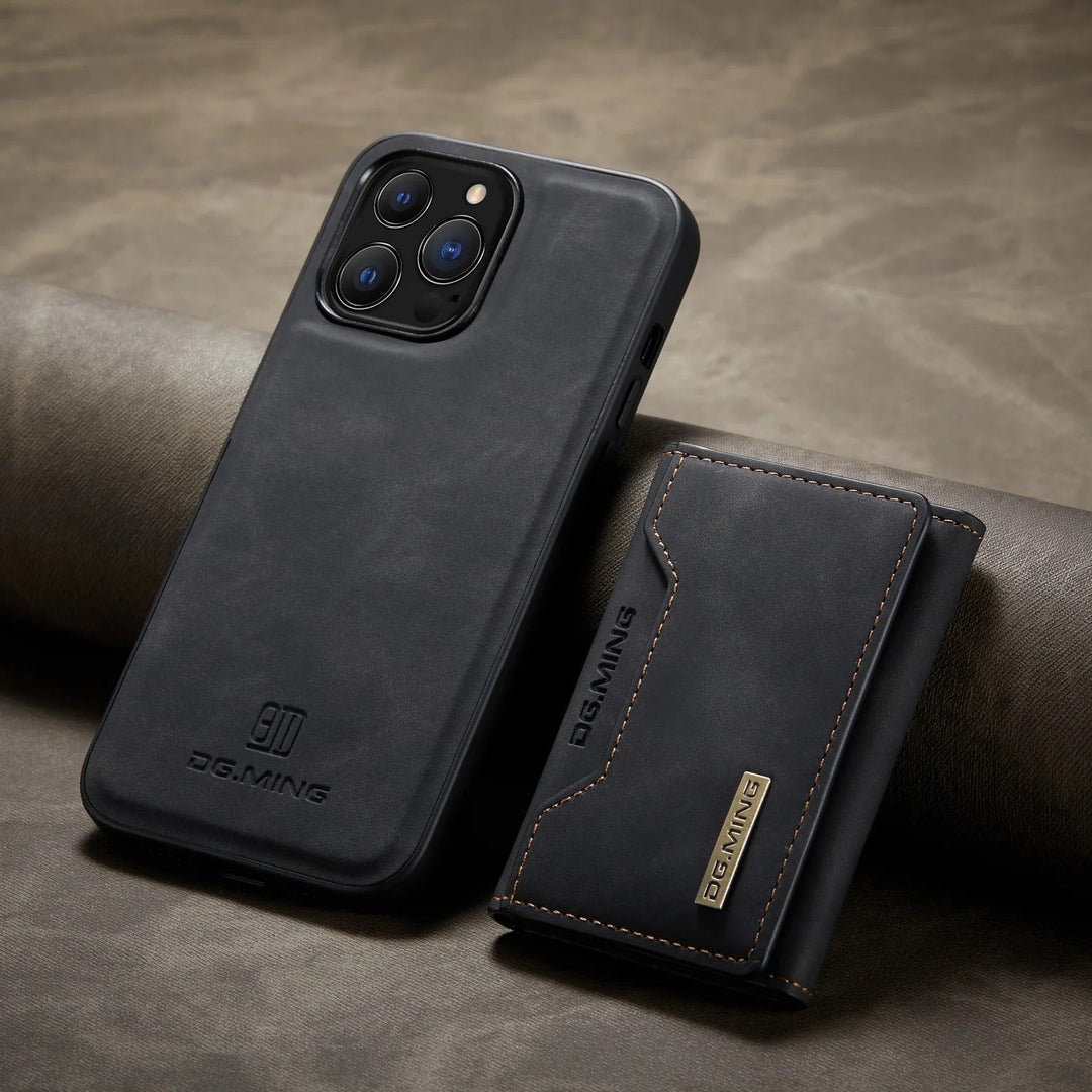 Lisslune | 2 in 1 detachable leather wallet case for iPhone