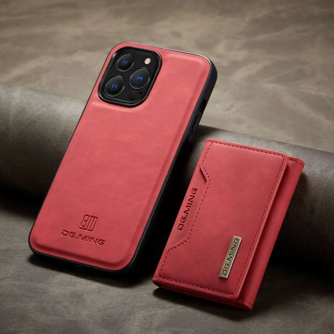 Lisslune | 2 in 1 detachable leather wallet case for iPhone