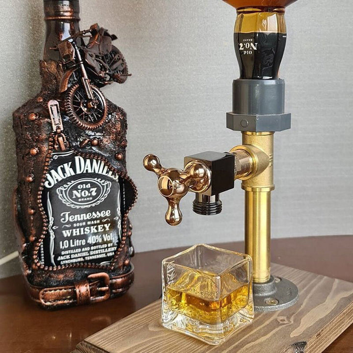 Lisslune | Liquor Alcohol Whiskey Wood Dispenser