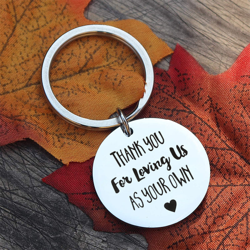 Lisslune | Thank you for loving us Stainless Steel Keychain