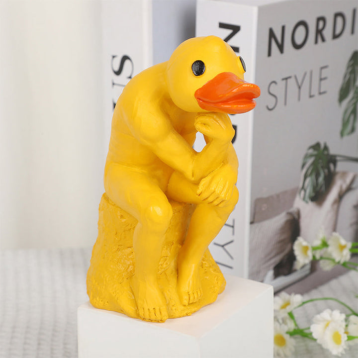 Lisslune | New funny thinker middle-finger duck