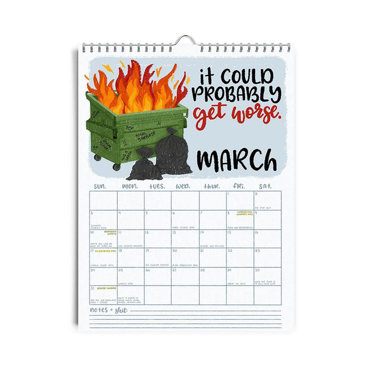 Lisslune | HERE WE GO AGAIN DAMN IT 2025 CALENDAR
