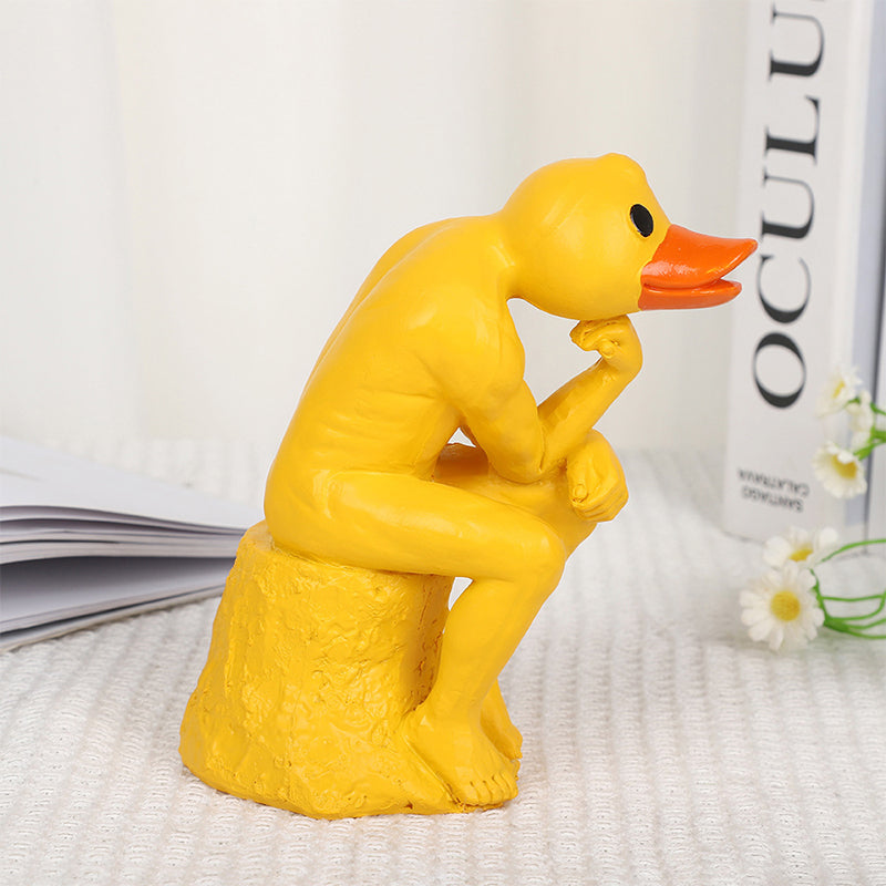 Lisslune | New funny thinker middle-finger duck
