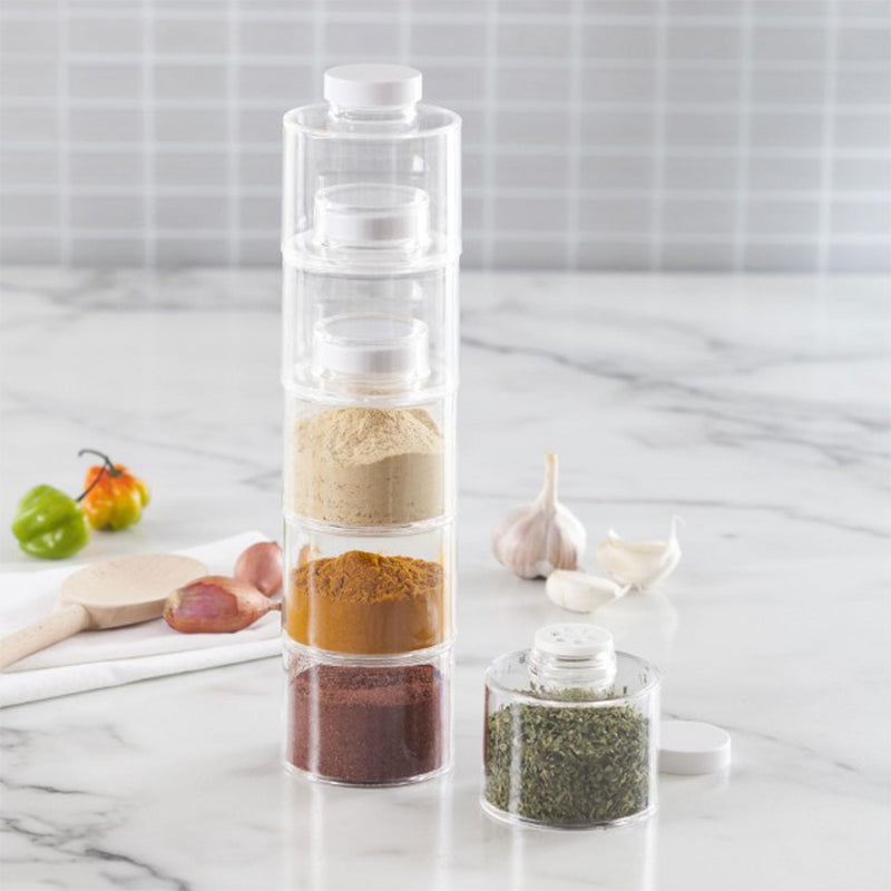 Lisslune | Transparent Spice Jar Set (6 PIECES/SET)