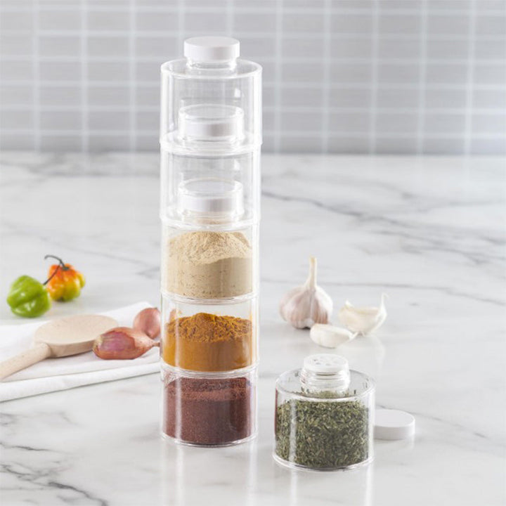 Lisslune | Transparent Spice Jar Set (6 PIECES/SET)