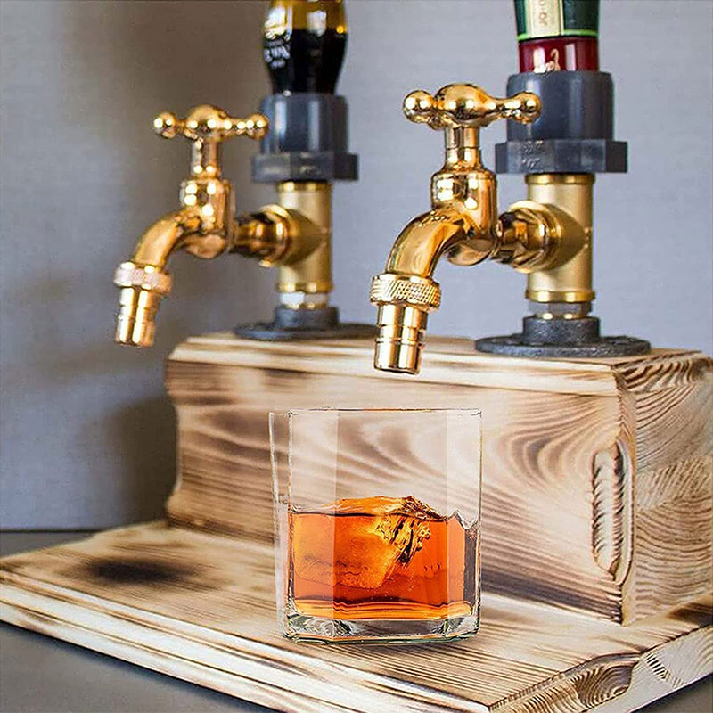 Lisslune | Liquor Alcohol Whiskey Wood Dispenser