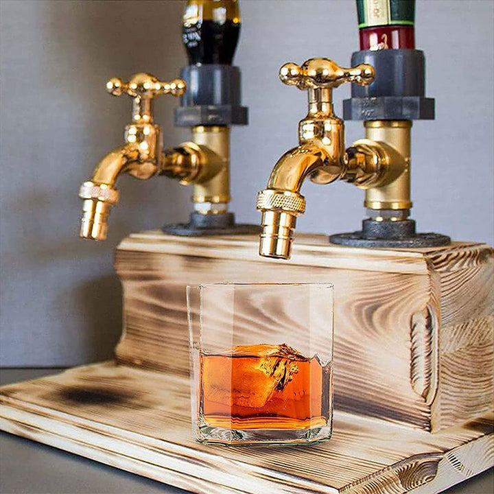 Lisslune | Liquor Alcohol Whiskey Wood Dispenser