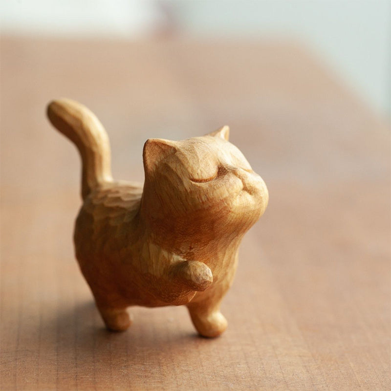 Lisslune | Small cute wooden cat
