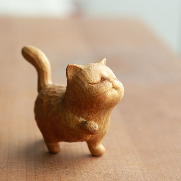 Lisslune | Small cute wooden cat