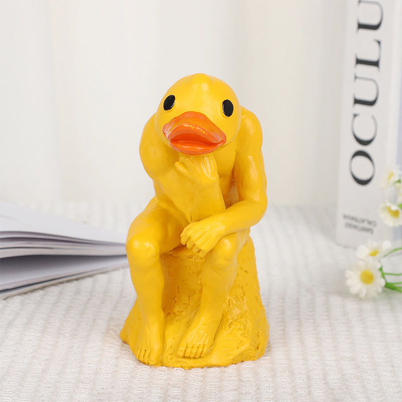 Lisslune | New funny thinker middle-finger duck