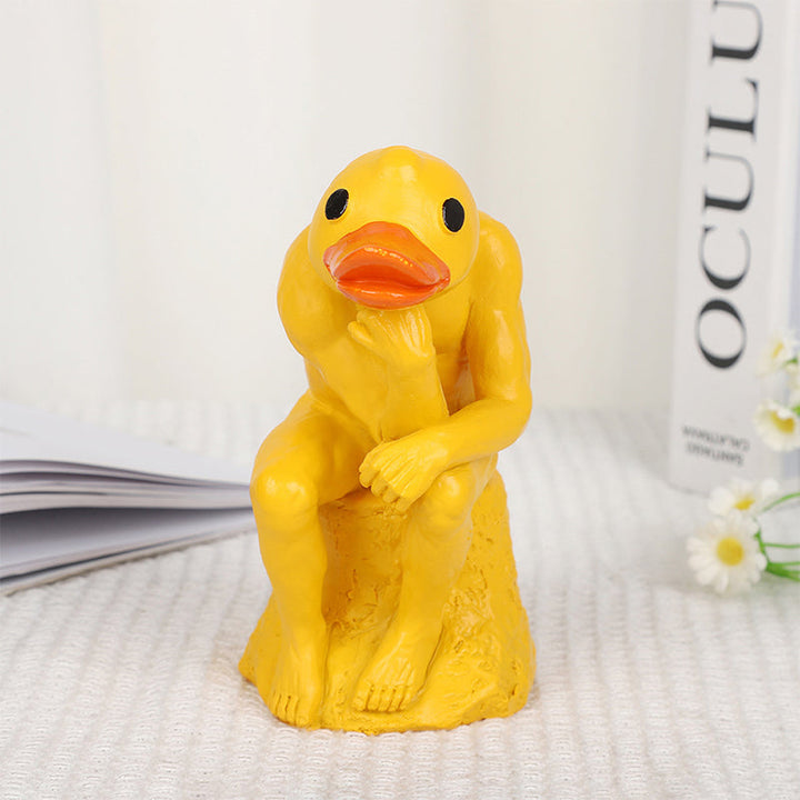 Lisslune | New funny thinker middle-finger duck