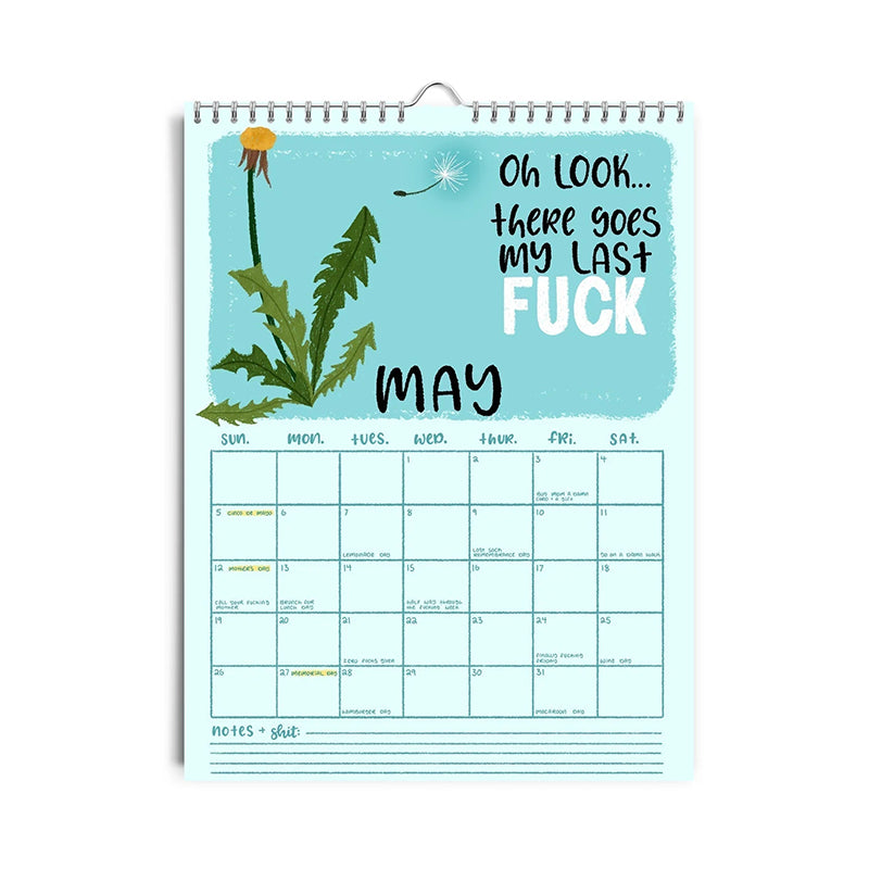 Lisslune | HERE WE GO AGAIN DAMN IT 2025 CALENDAR