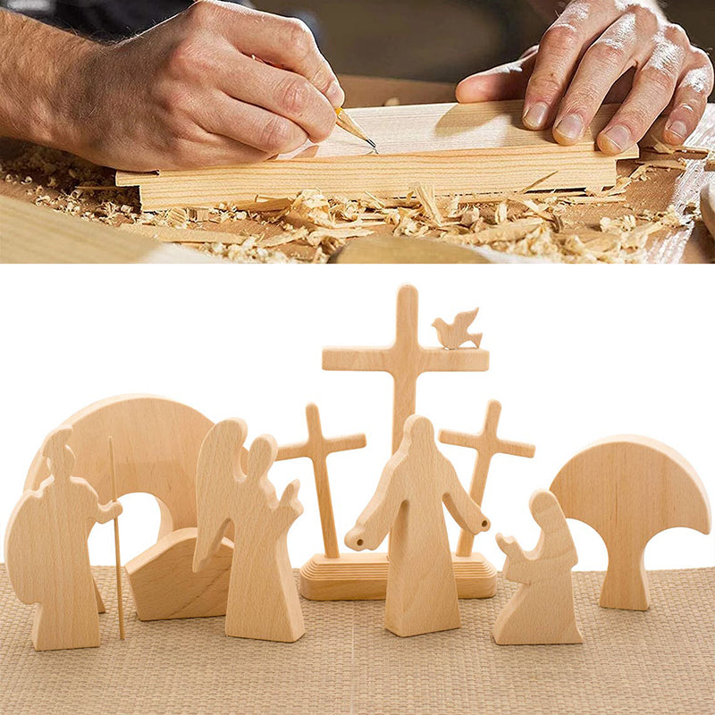 Lisslune | Easter Scene Wood Decoration