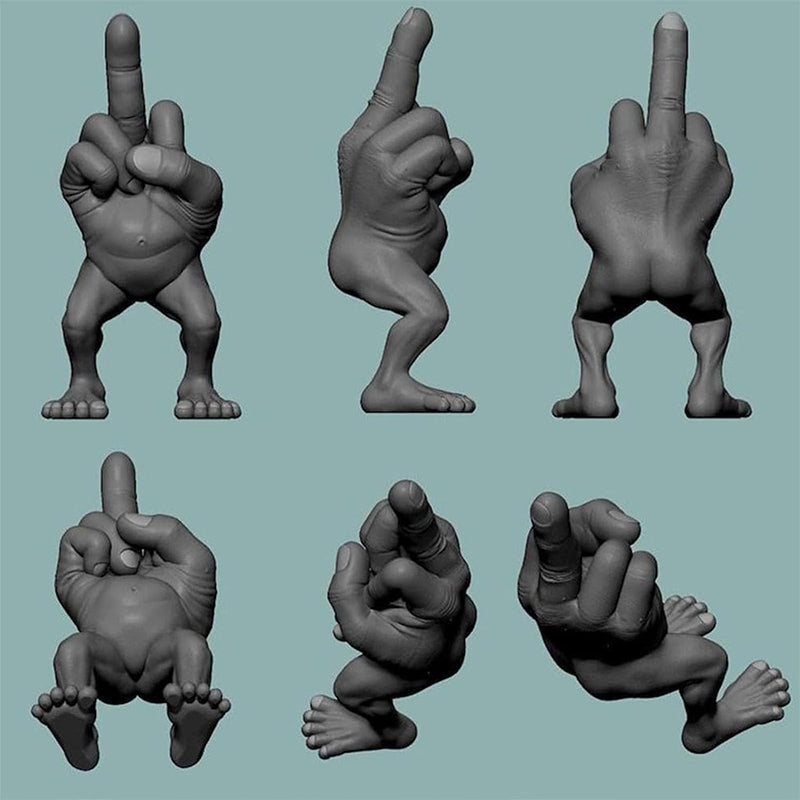 Lisslune | Middle Finger Figure with Legs