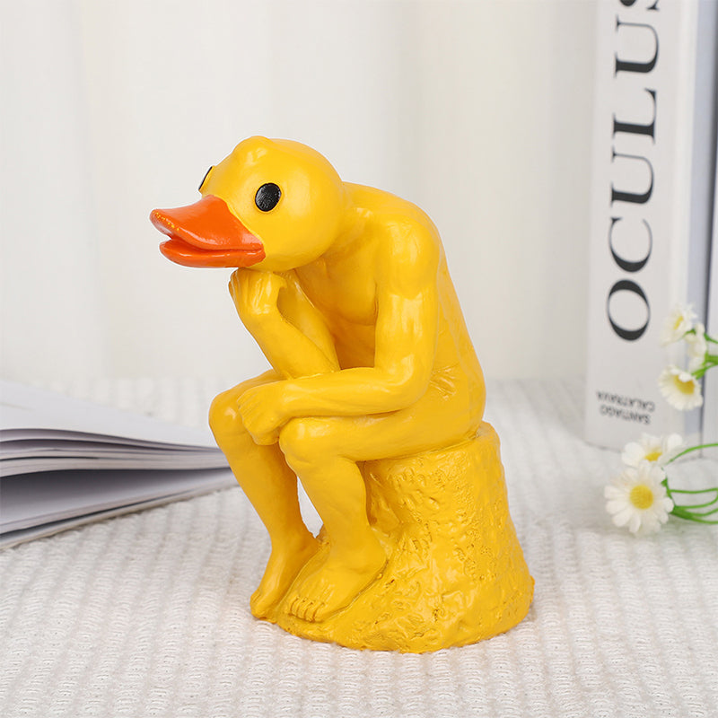 Lisslune | New funny thinker middle-finger duck