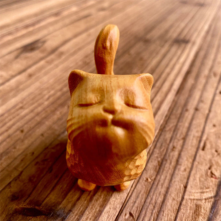 Lisslune | Small cute wooden cat