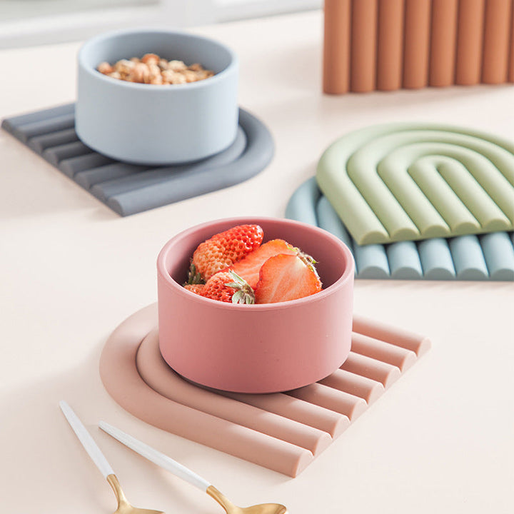 Lisslune | Rainbow Silicone Table Mat Coaster