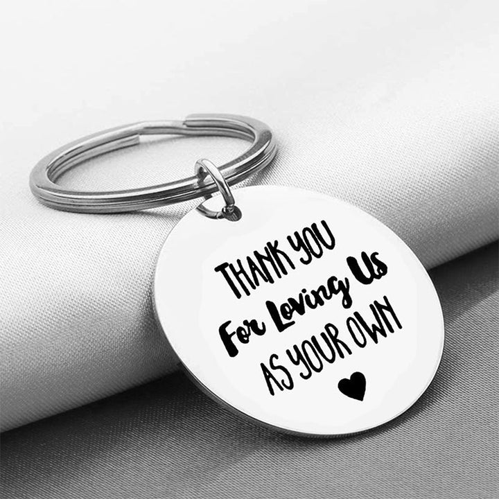 Lisslune | Thank you for loving us Stainless Steel Keychain
