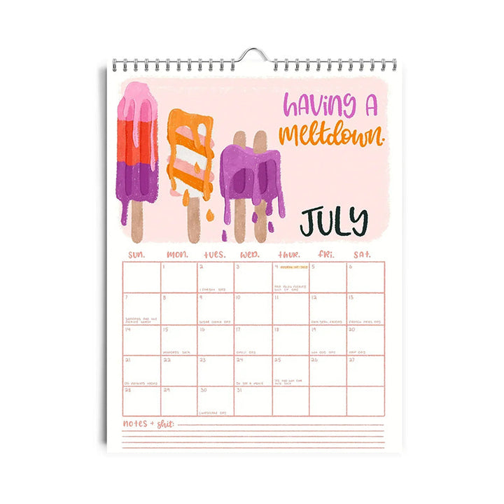 Lisslune | HERE WE GO AGAIN DAMN IT 2025 CALENDAR
