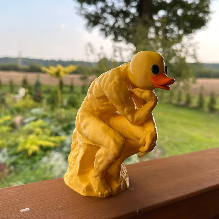 Lisslune | New funny thinker middle-finger duck