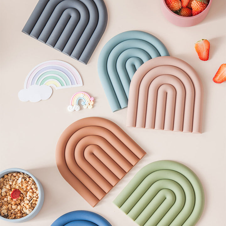 Lisslune | Rainbow Silicone Table Mat Coaster