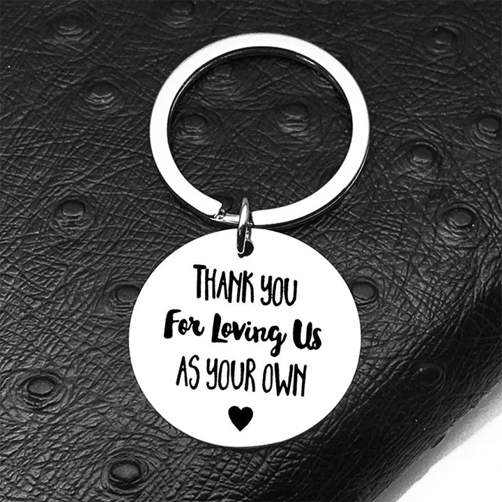 Lisslune | Thank you for loving us Stainless Steel Keychain