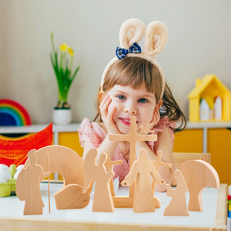 Lisslune | Easter Scene Wood Decoration