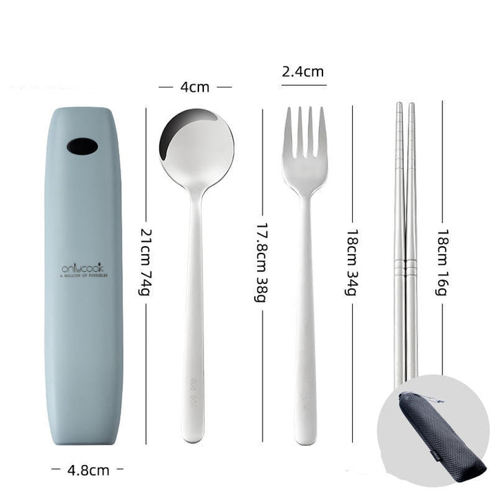 Lisslune | Portable Cutlery Set With UV Disinfection For Killing Bacteria