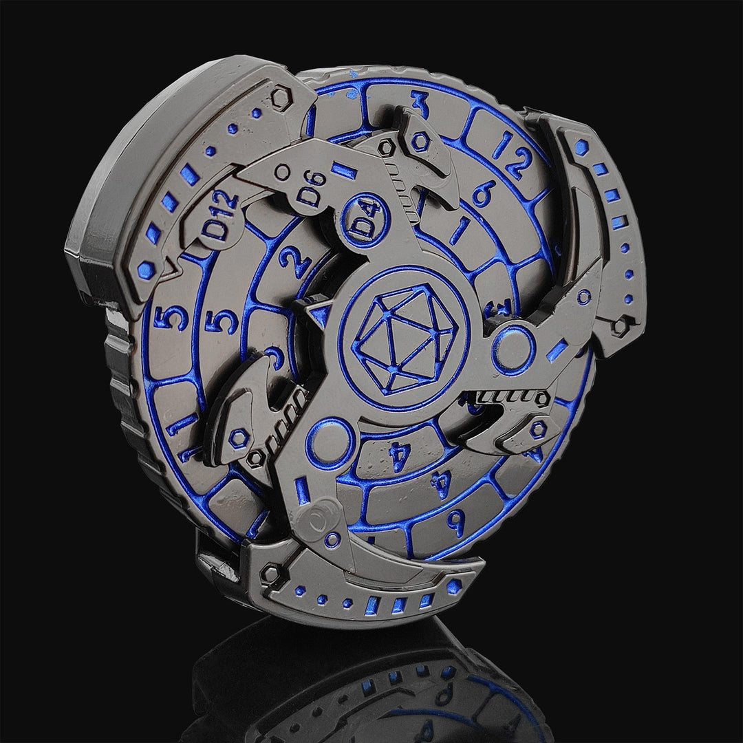 Lisslune | 7-in-1 Fidget Spinner Polyhedral Metal Dice