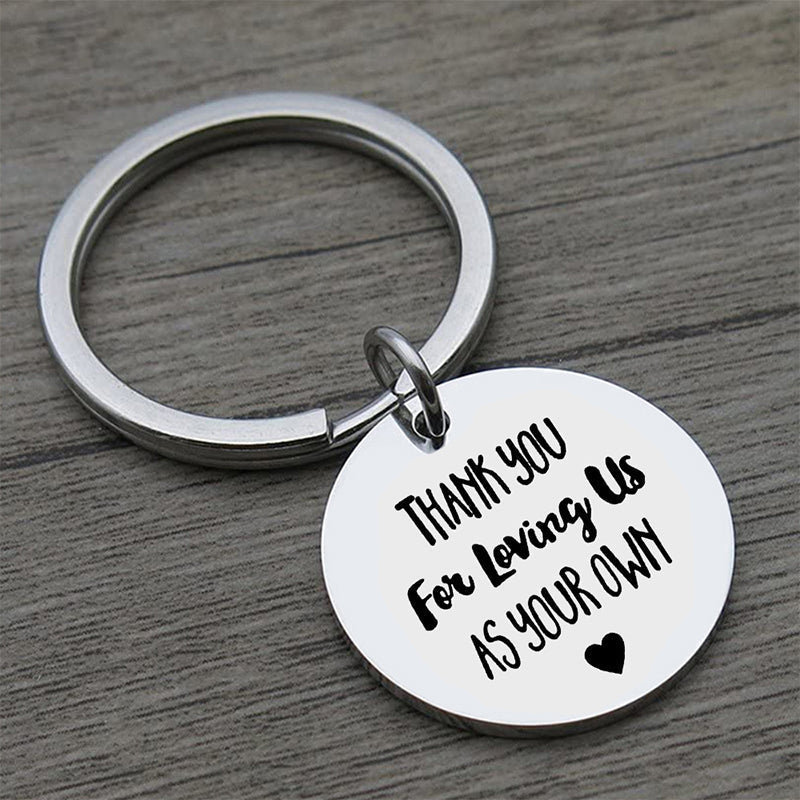 Lisslune | Thank you for loving us Stainless Steel Keychain