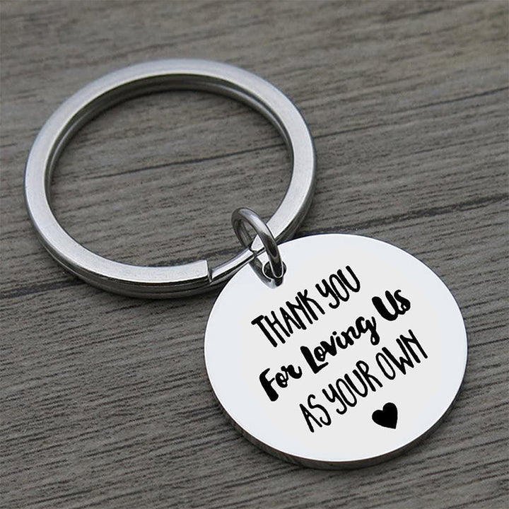 Lisslune | Thank you for loving us Stainless Steel Keychain