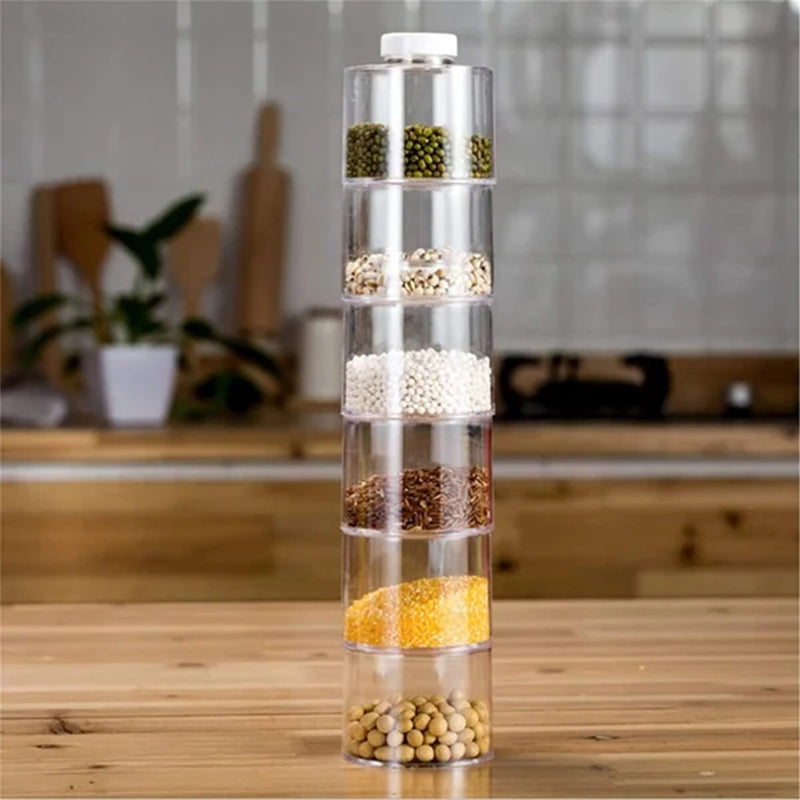 Lisslune | Transparent Spice Jar Set (6 PIECES/SET)