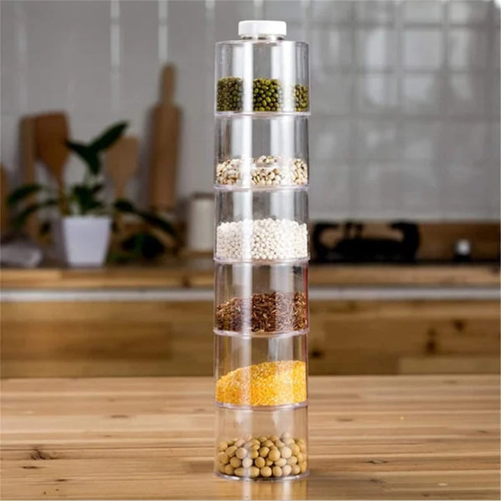 Lisslune | Transparent Spice Jar Set (6 PIECES/SET)
