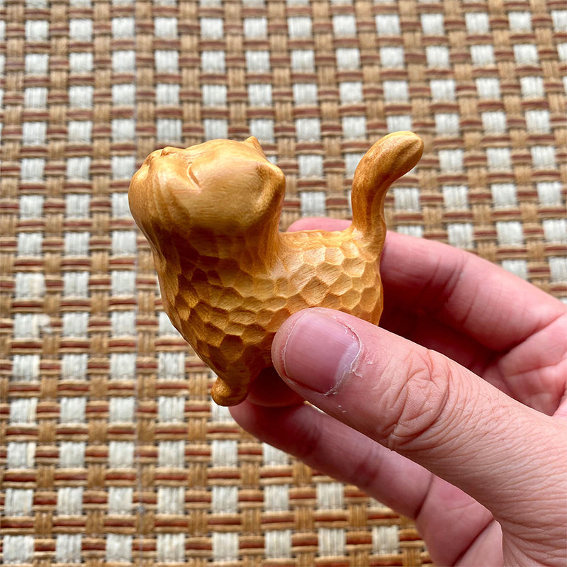 Lisslune | Small cute wooden cat